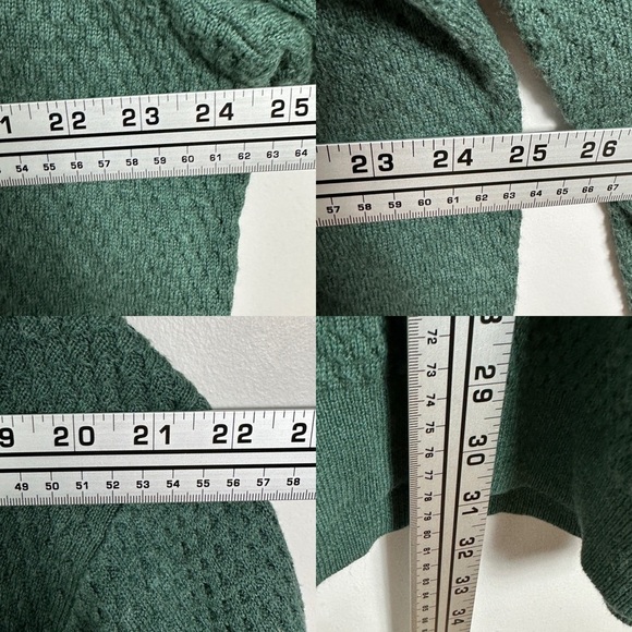 NEW Nordstrom Popcorn Stitch Sweater Size XXL Green Knit 2021 2XL Pullover Top - Picture 9 of 10
